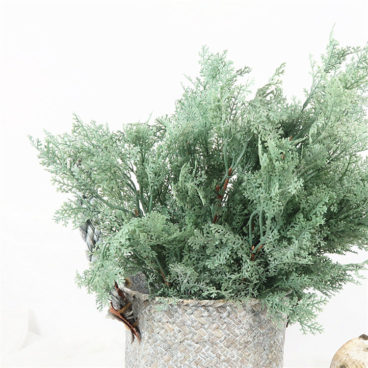 Realistic Artificial Greenery - Lush Cypress Leaves for Stunning Floral Arrangements - Perfect for Living Room, Balcony, and Hanging Baskets