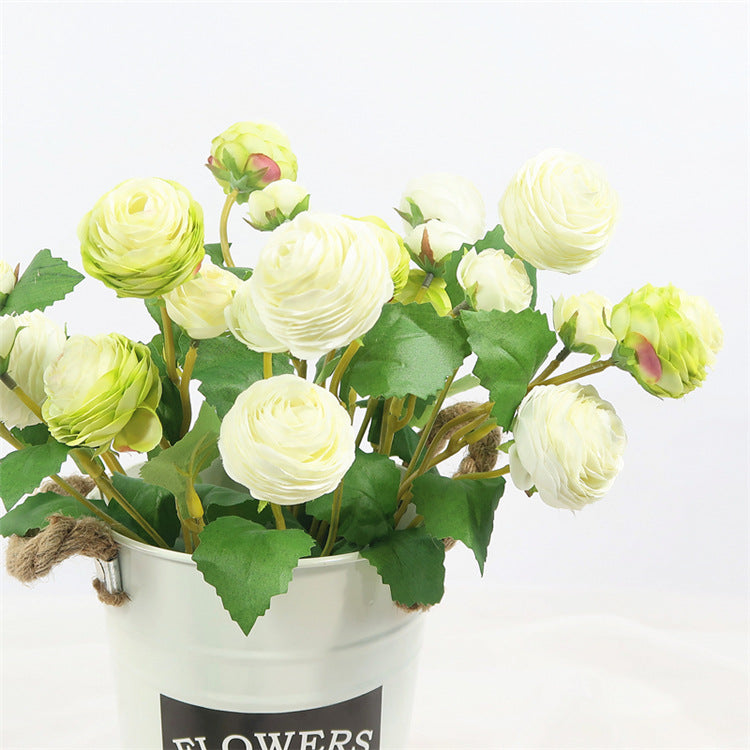 Fresh and Artistic Faux Flower Bouquet with Lotus and Anemone - Perfect for Home Décor, Weddings, and Special Events