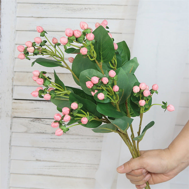 Elegant Artificial Peach Blossom Single Stem - Perfect Home Decor Accent for Weddings, Photography Props, and Soft Furnishings - Beautifully Crafted Floral Arrangement