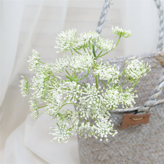 Stunning Realistic Lace Flower – Single Stem Faux Floral Home Decor for Weddings, Bouquets, Aisle Decorations, and Flower Walls