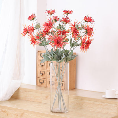 Charming Simulated Crab Claw Chrysanthemum - Perfect Faux Flower for Weddings, Home Decor, and Living Room Accents