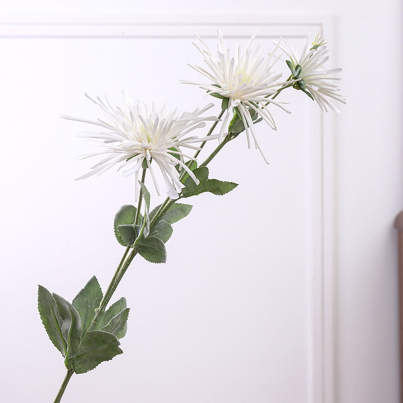 Charming Simulated Crab Claw Chrysanthemum - Perfect Faux Flower for Weddings, Home Decor, and Living Room Accents