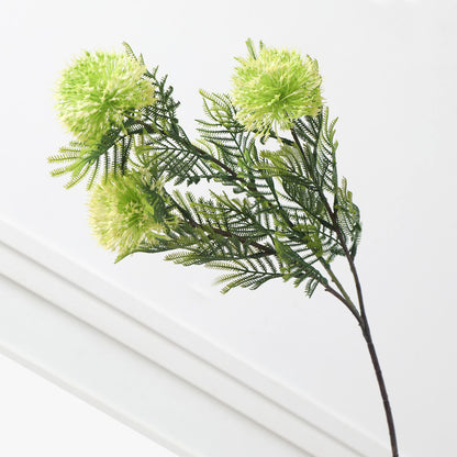 Single-Stem Faux Spiky Onion Plant - Lifelike Green Decor for Living Rooms and Home Interiors - Perfect for Enhancing Your Space with Zero Maintenance!