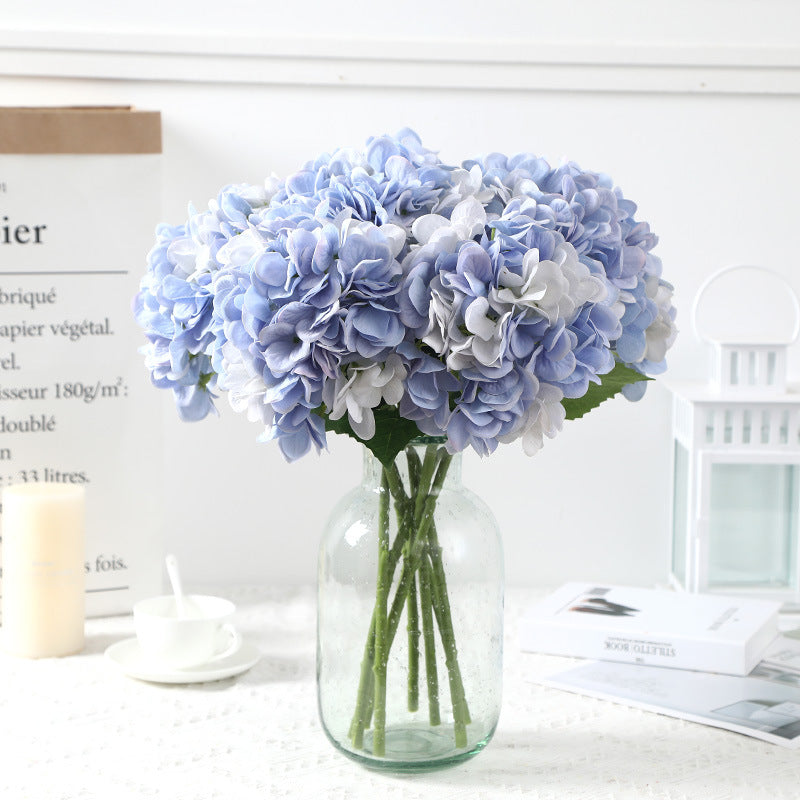 Realistic Touch Hydrangea for Wedding Celebrations - Lifelike Artificial Flower Décor and Home Planter for Timeless Elegance in Your Special Day