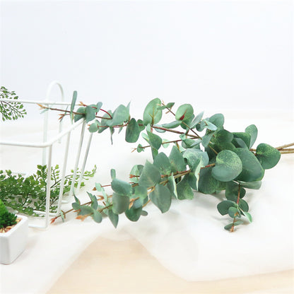 Realistic Single Stem Eucalyptus Leaf Home Décor - Perfect for Weddings, Floral Arrangements, and Elegant Decor Accents