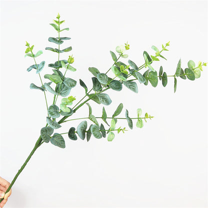 Stylish European-Inspired Faux Money Plant with Lush Green Leaves - Perfect for Minimalist Home Decor, Floor Displays, and Elegant Floral Arrangements