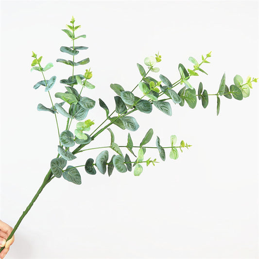 Stylish European-Inspired Faux Money Plant with Lush Green Leaves - Perfect for Minimalist Home Decor, Floor Displays, and Elegant Floral Arrangements