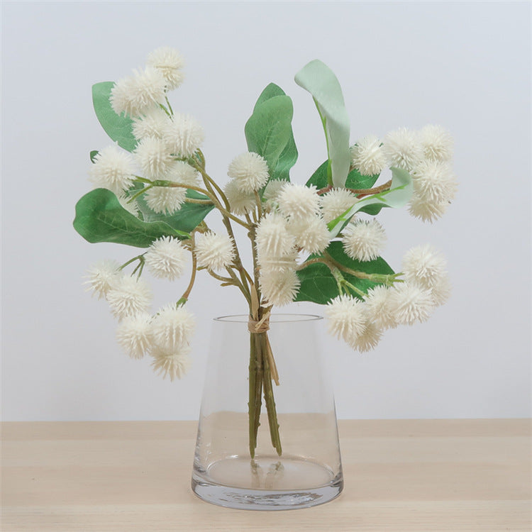 Elegant European-Style Chestnut Blossom Bouquet for Home Décor and Wedding Decorations - Perfect for Floral Arrangements, Photography Props, and Lasting Faux Flowers