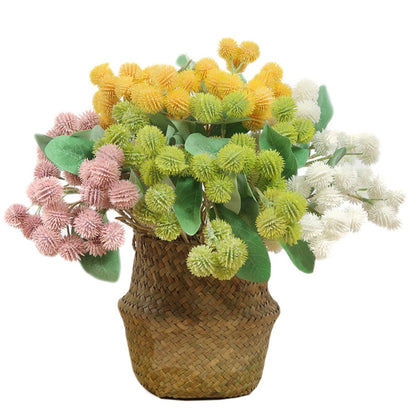 Elegant European-Style Chestnut Blossom Bouquet for Home Décor and Wedding Decorations - Perfect for Floral Arrangements, Photography Props, and Lasting Faux Flowers