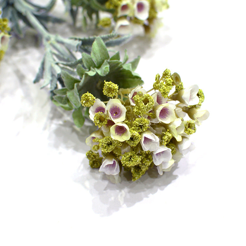 Lifelike Velvet Faux Flower Arrangement with 3 Scented Snowballs - Perfect for Hotel Decor, Home Styling, and Wedding Celebrations with Artificial Silk Greenery