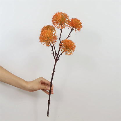 Elegant European Style Fake Green Onion Ball Bouquet – Perfect for Wedding Floral Arrangements, Home Decor, and Photography Props – Lifelike Artificial Flowers for a Stunning Aesthetic