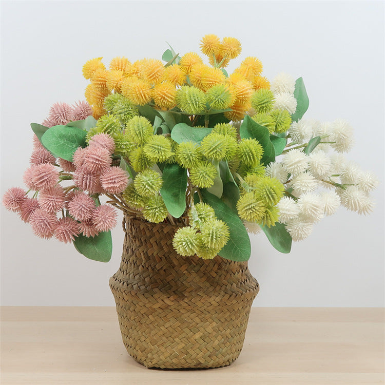 Elegant European-Style Chestnut Blossom Bouquet for Home Décor and Wedding Decorations - Perfect for Floral Arrangements, Photography Props, and Lasting Faux Flowers