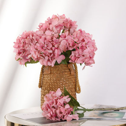 Luxurious Touch Moisture-Proof Hydrangea Artificial Flower Arrangement - Perfect for Dining Tables, Home Decor, and Sample Room Displays