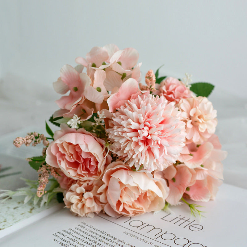 Elegant Nordic-Inspired Artificial Peony Wedding Bouquet – Perfect for Celebrating Special Occasions, Stunning Wedding Photography Props, and Chic Home Decor