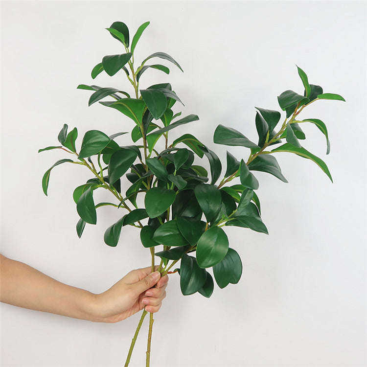 High-Quality Faux Douban Leaf Greenery – Perfect for Home Decor, Rustic Weddings, Hotel Landscaping, and Nature-Inspired Arrangements