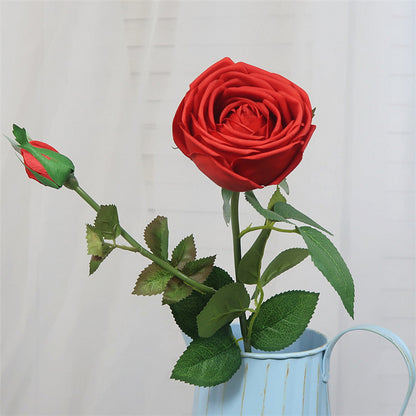 Realistic Touch Moisturizing Rose Single Stem - Ideal for Irish Home Decor, Wedding Bouquets, and Elegant Floral Arrangements