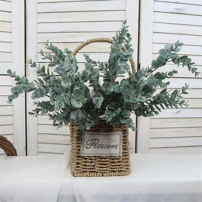 Nordic Style Artificial Eucalyptus Money Leaf Plant - Elegant Home and Wedding Decor, Ideal for Floral Arrangements, Potted Greenery, and Wall Decorations