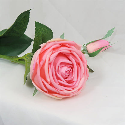 Realistic Touch Moisturizing Rose Single Stem - Ideal for Irish Home Decor, Wedding Bouquets, and Elegant Floral Arrangements