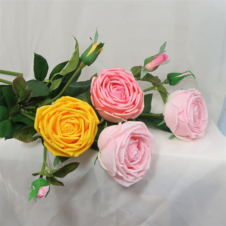 Realistic Touch Moisturizing Rose Single Stem - Ideal for Irish Home Decor, Wedding Bouquets, and Elegant Floral Arrangements