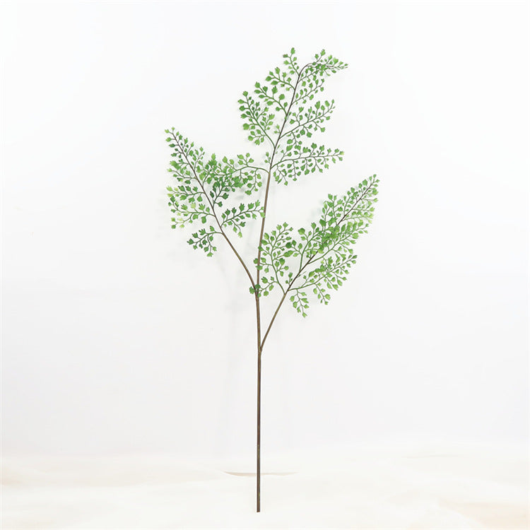 Nordic-Inspired Realistic Long-Stemmed Black Bone Fern Plant for Living Room Décor - Perfect Faux Floral Arrangement with Grass Accents