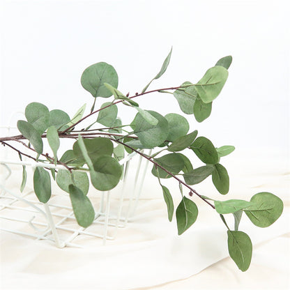 Elegant European-Style Faux Money Plant Stem for Wedding Decor, Photography Props, Aisle Accents, and Stylish Floor Arrangements - Perfect Artificial Flowers for Celebrations and Events