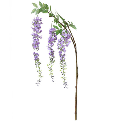 Lifelike Wisteria Flower Wedding Ceiling Décor - Stunning Hydrangea Floral Vine for Elegant Event Design and Soft Furnishings