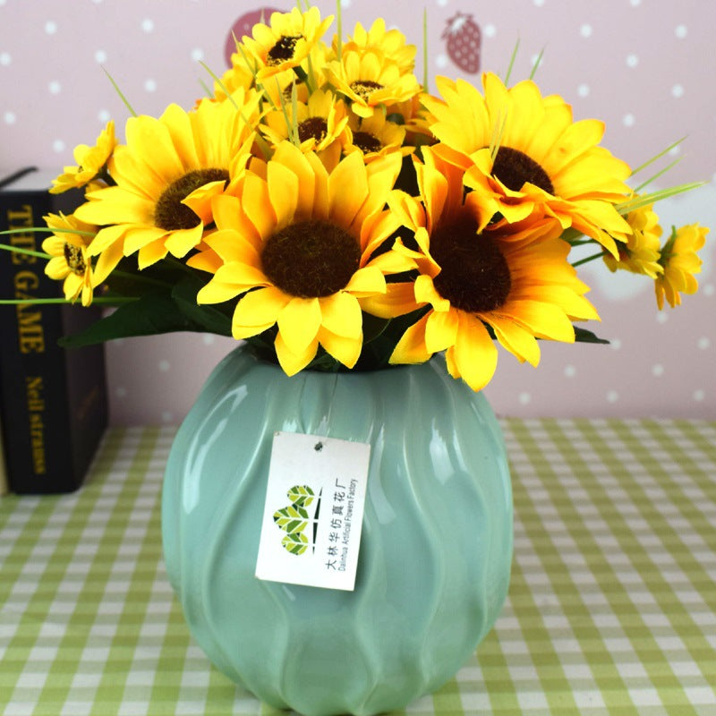 Realistic Sunflower Decorative Faux Flowers for Home Décor – Perfect for Weddings and Events – Vibrant Artificial Sunflower Plants