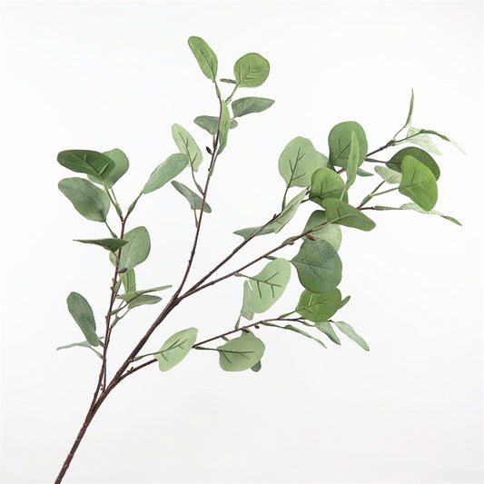 Elegant European-Style Faux Money Plant Stem for Wedding Decor, Photography Props, Aisle Accents, and Stylish Floor Arrangements - Perfect Artificial Flowers for Celebrations and Events