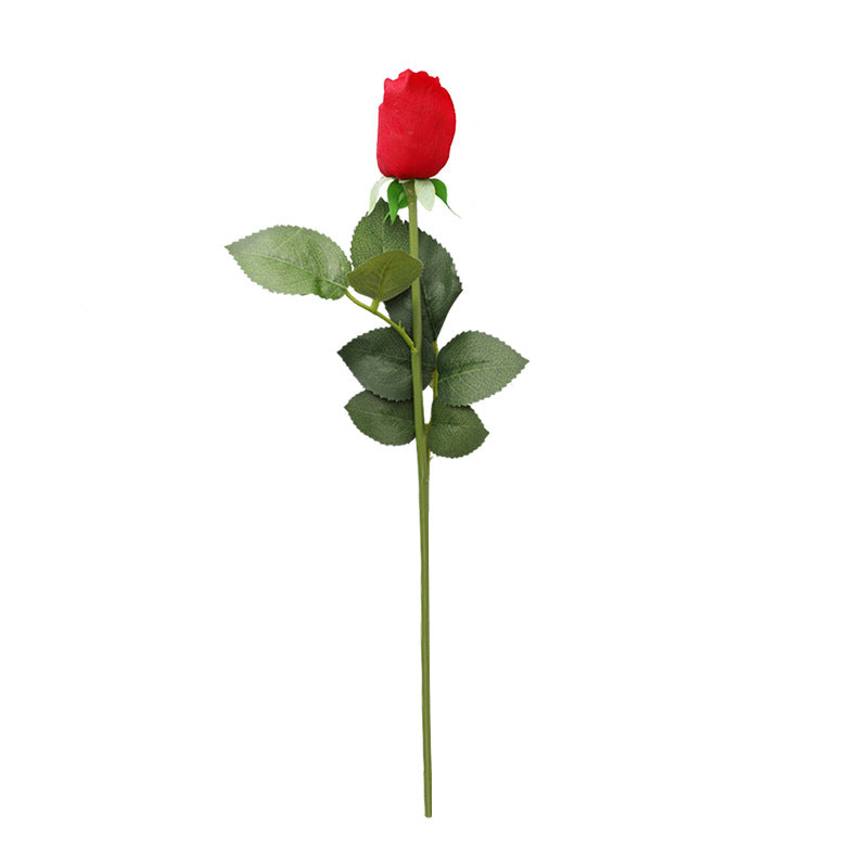 Realistic Alesi Moisturizing Rose - Touch-Feel Lover's Single Stem Rose - Perfect for Weddings, Home Decor & Dining Table Arrangements