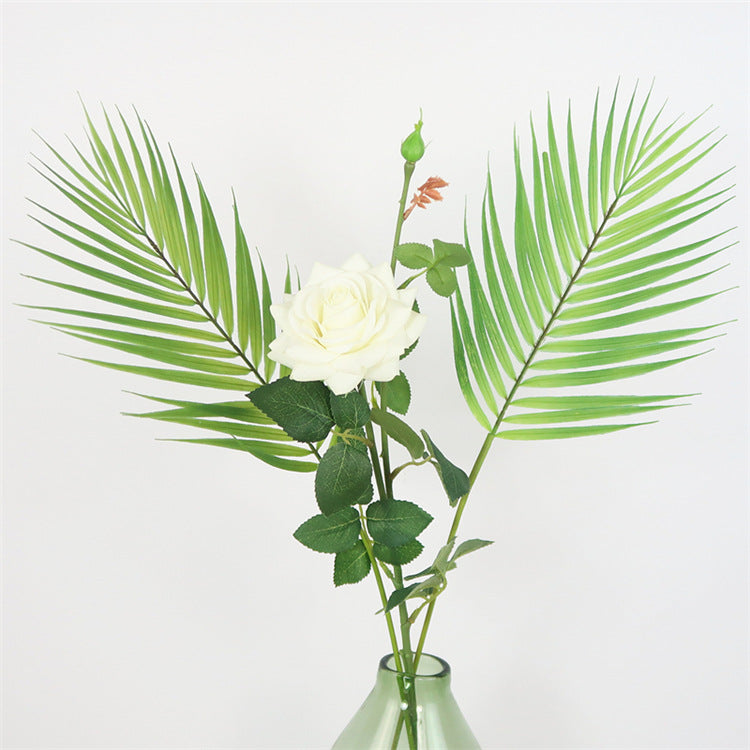 Stunning Scandinavian-Style Single Stem Palm Leaf - Lifelike Foxtail Plant Wall Décor for Weddings and Events - Elegant Greenery Home Accent