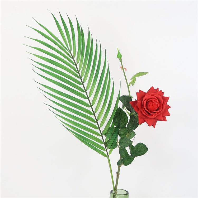 Stunning Scandinavian-Style Single Stem Palm Leaf - Lifelike Foxtail Plant Wall Décor for Weddings and Events - Elegant Greenery Home Accent