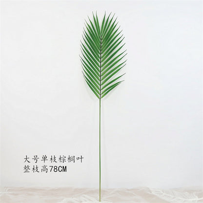 Stunning Scandinavian-Style Single Stem Palm Leaf - Lifelike Foxtail Plant Wall Décor for Weddings and Events - Elegant Greenery Home Accent