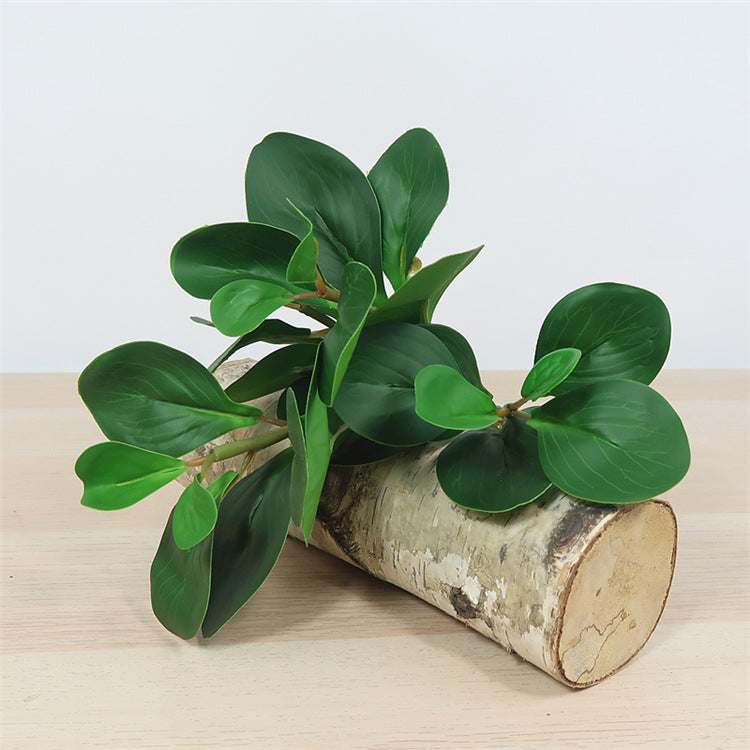 Realistic Scandinavian Faux Greenery with Soft Touch Small Bean Leaf Decor - Perfect for Living Room and Dining Table Floral Arrangements & Wall Decorations