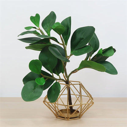 Realistic Scandinavian Faux Greenery with Soft Touch Small Bean Leaf Decor - Perfect for Living Room and Dining Table Floral Arrangements & Wall Decorations