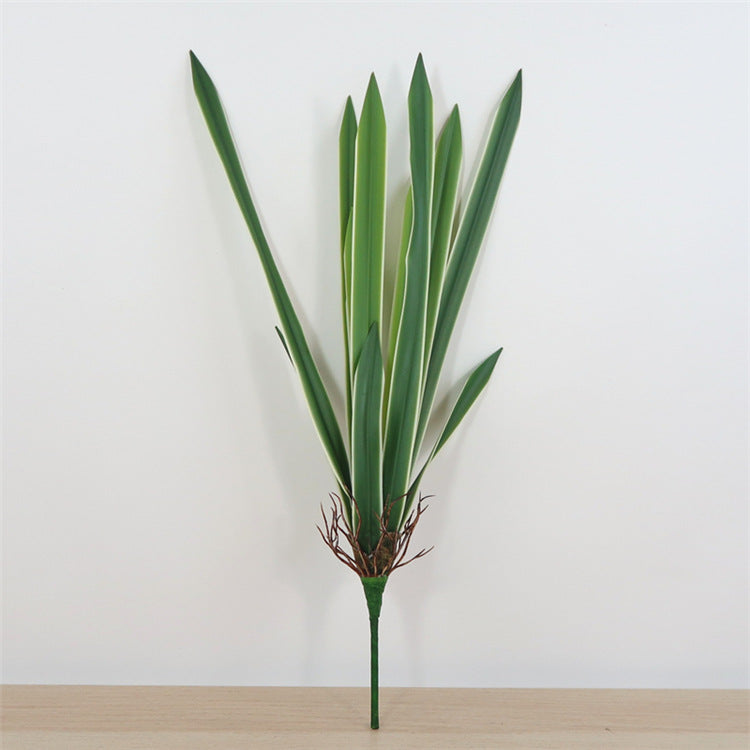 Faux Orchid Leaf & Gladiolus Stem with Lush Greenery - Elegant Home Decor Arrangement for Stylish Floral Displays