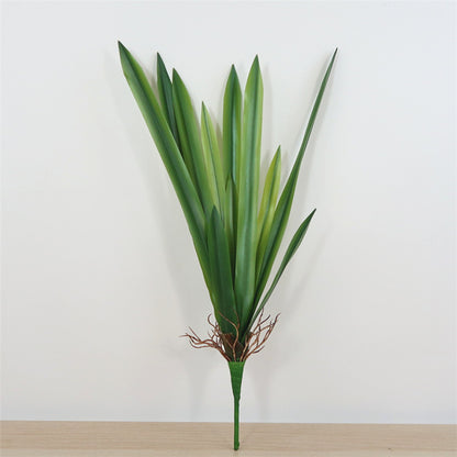 Faux Orchid Leaf & Gladiolus Stem with Lush Greenery - Elegant Home Decor Arrangement for Stylish Floral Displays