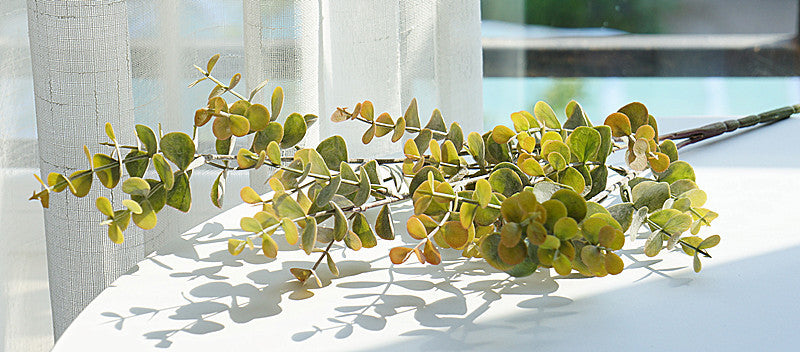 Elegant Simulated Eucalyptus Long-Stemmed Floral Arrangement - Perfect for Home Decor, Weddings, and Photography Sessions