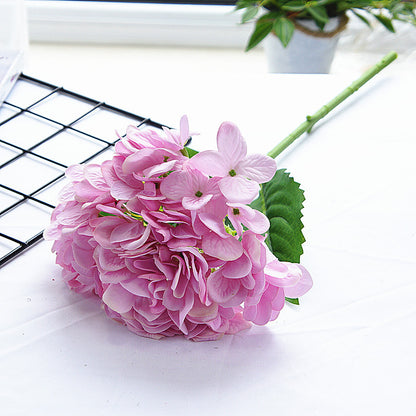 Stunning Single-Stem Hydrangea Flower | Realistic Faux Floral Arrangement for Home, Hotels, Weddings & Photography Props