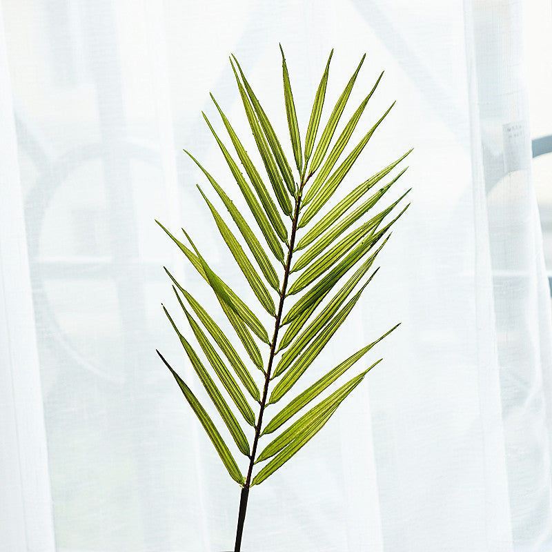 Lifelike Artificial Palm Leaves - Tropical Foliage for Weddings, Photography Props, and Floral Arrangements - Single Leaf Duplication for Enhanced Aesthetic Appeal