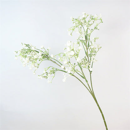 Chic and Lifelike Single Stem Baby's Breath Floral Arrangement | Perfect for Living Room, Dining Table, and Bedroom Decor | Beautiful Artificial Flowers for Any Space