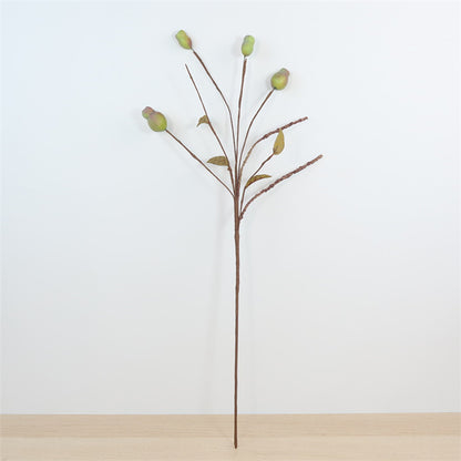 Charming Nordic-Inspired Fake Eucalyptus Branch with Unique Zombie Fruit Design – Perfect for Home Décor, Dining Table Centerpieces, and Creative Floral Arrangements