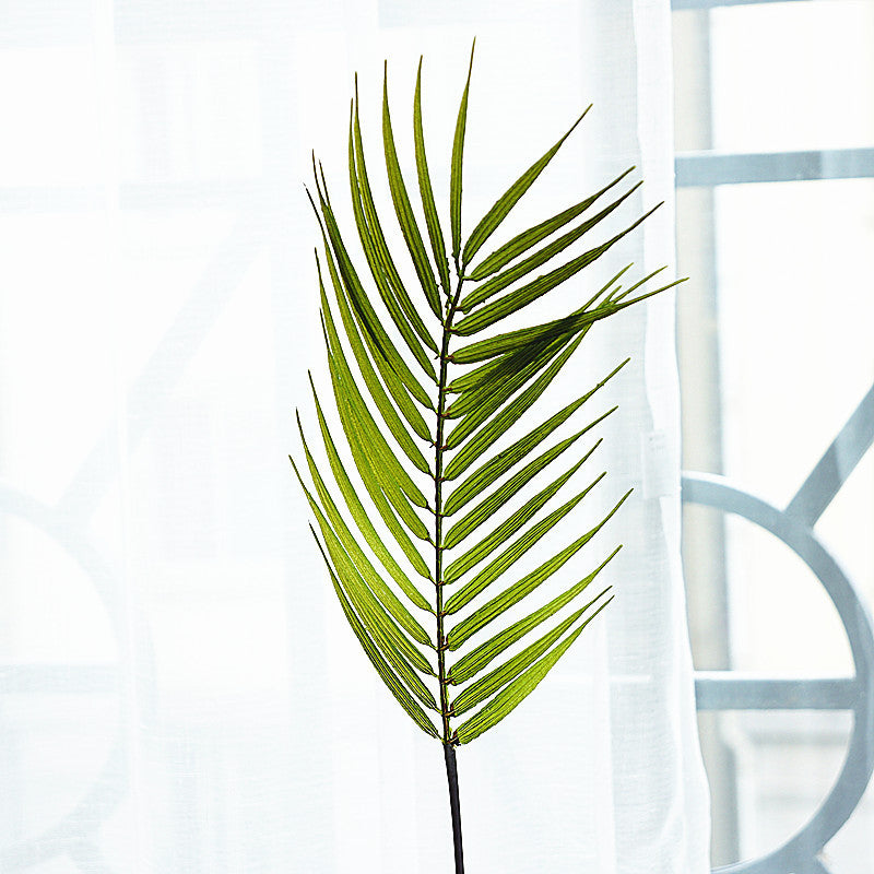 Lifelike Artificial Palm Leaves - Tropical Foliage for Weddings, Photography Props, and Floral Arrangements - Single Leaf Duplication for Enhanced Aesthetic Appeal