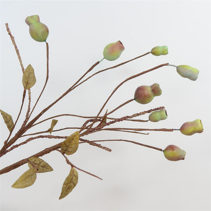 Charming Nordic-Inspired Fake Eucalyptus Branch with Unique Zombie Fruit Design – Perfect for Home Décor, Dining Table Centerpieces, and Creative Floral Arrangements