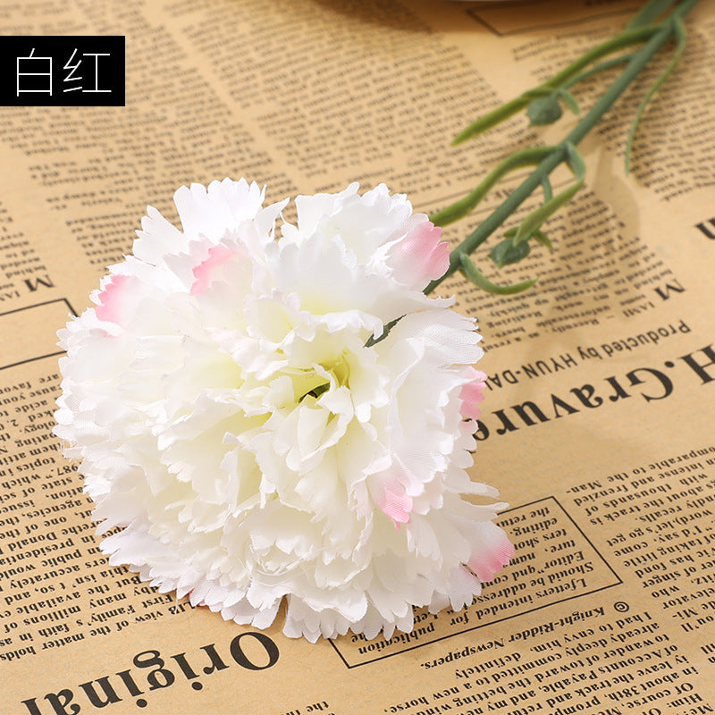 Luxurious Faux Carnation Flowers - High-Quality Silk Dianthus for Stunning Mother's Day Gifts and Elegant Home Décor Accents