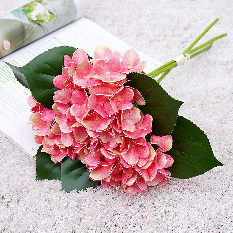 Realistic 3D Hydrangea Artificial Flowers - Perfect Home, Hotel, and Mall Décor, Ideal for Weddings and Photography Props