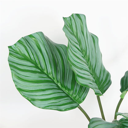 Realistic Scandinavian Style Green Leaf Faux Apple and Bamboo Plant Decor - Perfect for Home, Windows, and Event Styling