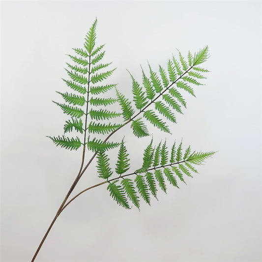 Realistic Scandinavian Style Single Stem Mountain Fern Leaf for Home Décor - Lifelike Artificial Plant for Stylish Floral Arrangements and Elegant Interior Decoration