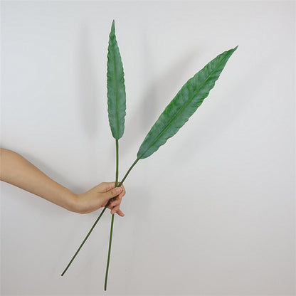 Elegant Nordic-Style Faux Peacock Leaf and Banana Leaf Plant for Office Decoration – Perfect for Weddings and Event Décor