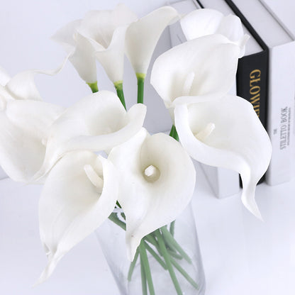 Realistic PU Mini Calla Lily Flowers – Stunning Home Decor & Wedding Decoration for a Touch of Elegance