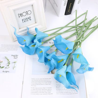 Realistic PU Mini Calla Lily Flowers – Stunning Home Decor & Wedding Decoration for a Touch of Elegance